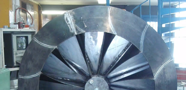 dynamic balancing large industrial fan impeller